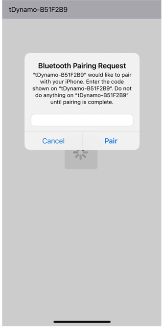 Connecting tDynamo Step7