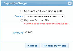 Deposit Charge