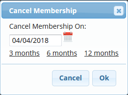 Cancel membership
