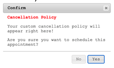 Client Scheduling Cancellation