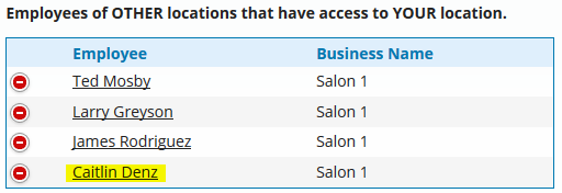Control permissions