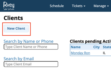 Create Deleted Clients Account
