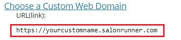 Custom URL Link