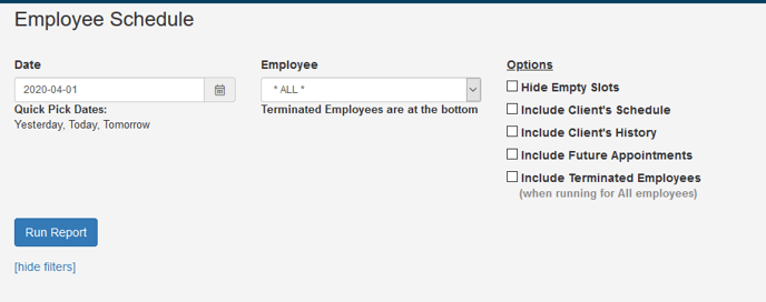 Employee Schedule