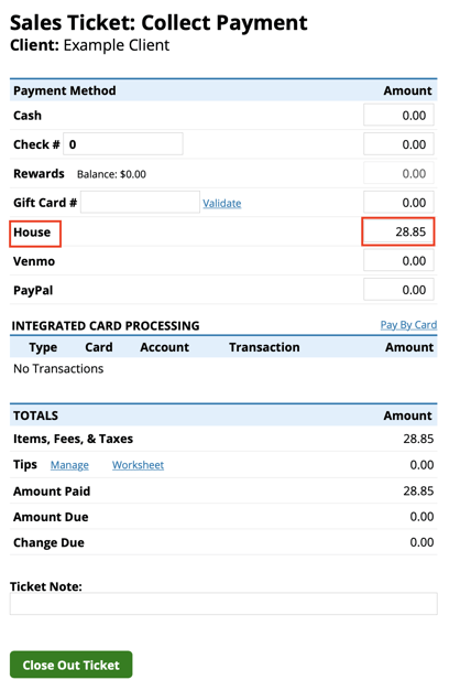 House dollar value of discount