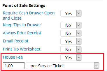 Point of Sale Settings