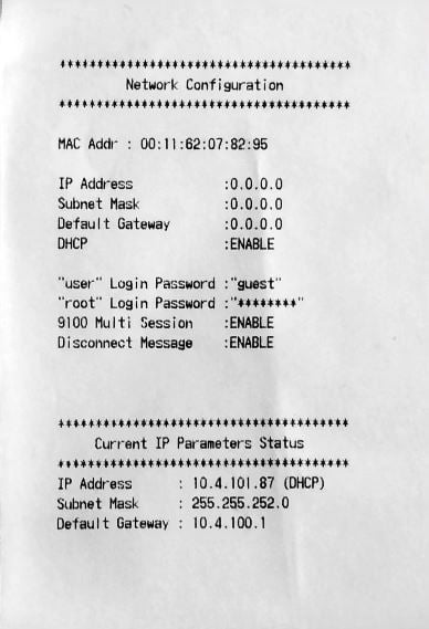 Printer Receipt