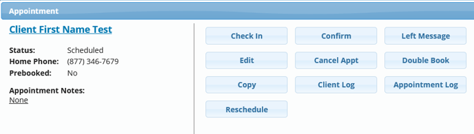 Reschedule button