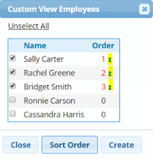 custom view sort order