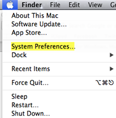 system preferences